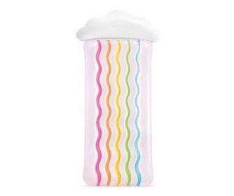 Saltea-Placa gonflabila pentru inot, Intex, 56804, Curcubeu, 180 X 86 cm, Multicolor