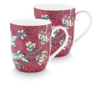 Set 2 cești din porțelan, Pip Studio, 145ml, colecția Flower Festival