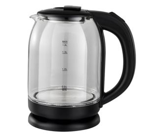 Fierbător electric Rosberg R51230K, 1800W, 1.8L, Lumini LED, Sticla, Negru