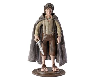 IdeallStore® съчленена фигура Фродо, Носител на пръстена, колекционерско издание, 18 см, с включена стойка