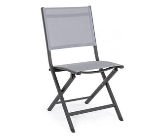 4 darabos szürke Elin kerti szék szett, 47x57x88 cm