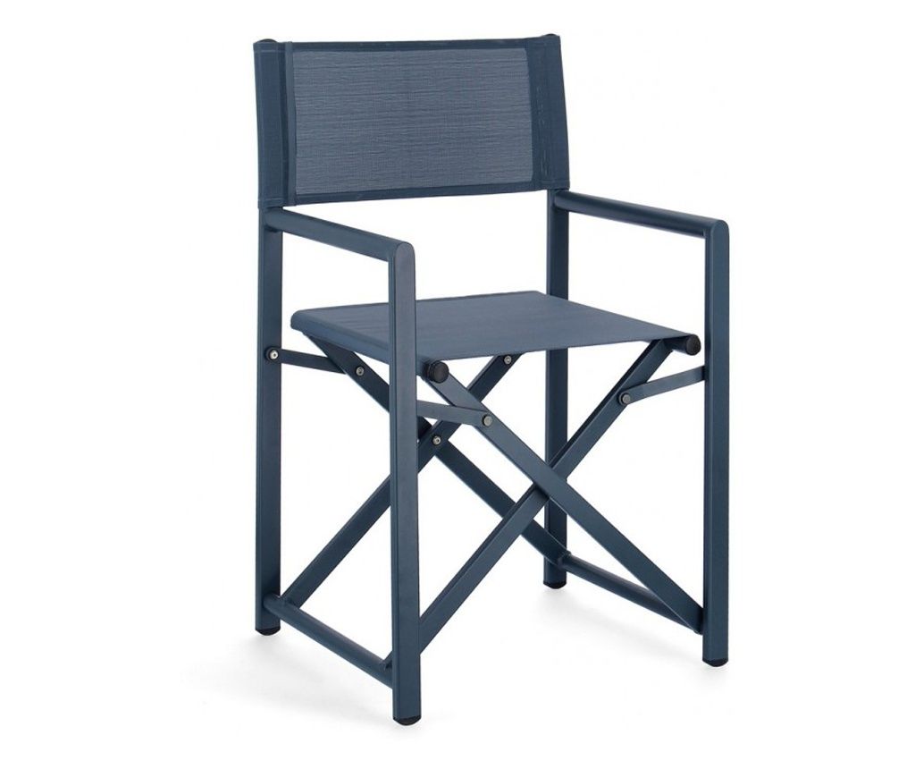 Komplet 2 modrih vrtnih stolov Taylor 48x56x86 cm