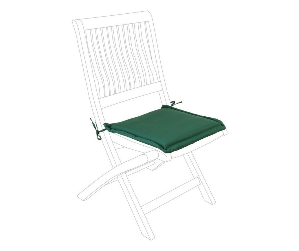 Perna scaun textil verde 42x42x3h