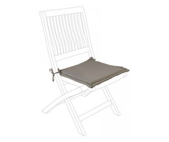 4 darabos barna textil székpárna szett 42x42x3 cm