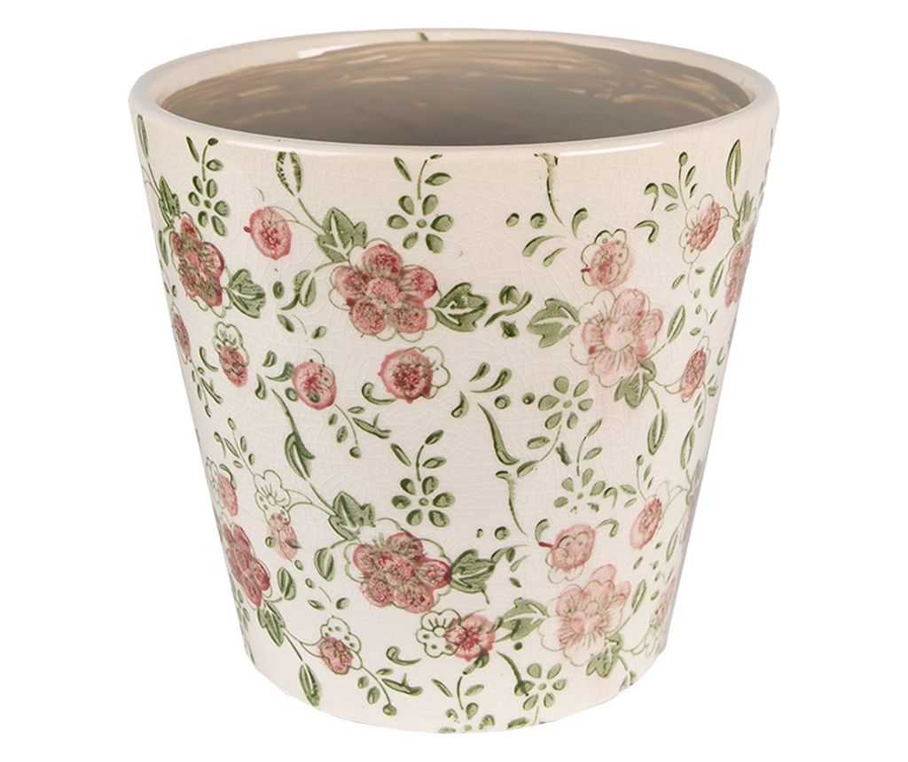 Večbarvni keramični cvetlični lonec 17x16 cm