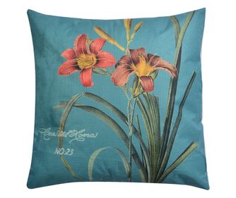 Комплект 2 декоративни разноцветни текстилни възглавници Lilies 43x43x4 см