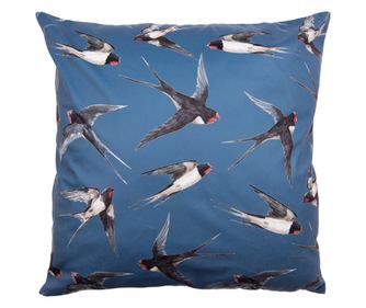 Комплект от 2 полиестерни калъфки за възглавници с птици 45x45 см