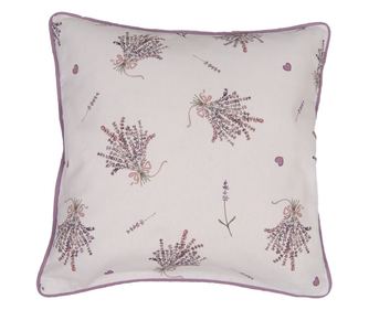 Комплект от 2 лавандулови памучни калъфки за възглавници 40x40 см