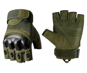 IdeallStore® vojenské taktické rukavice, Total Survivor, Kloubová ochrana, Nylon, Velikost XL, Khaki