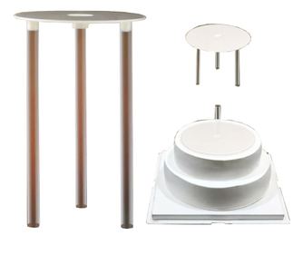 Suport pentru constructia si stivuirea torturilor multietajate, 2 nivele, 506COF