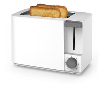 Kenyérpirító Rosberg R51440F, 700 W, 2 szelet, 6 szint, Kivehető morzsatálca, Fehér