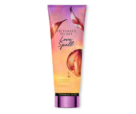 Lotiune de corp parfumata, Victoria's Secret, Love Spell Golden, Honeyed Vanilla & Sparkling Nectarine, 236 ml