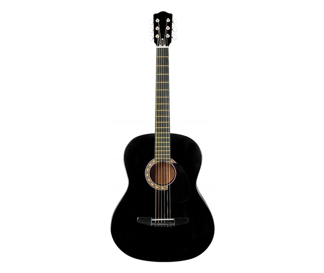 IdeallStore® klasszikus gitár, 95 cm, fa, Classic, fekete, tokkal