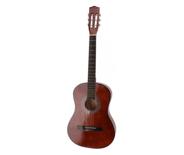 IdeallStore® klasszikus gitár, 95 cm, fa, Classic, barna, tokkal