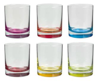 Set 6 pahare universale, Colori'eau, 300 ml