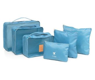 Set de pungi organizatoare pentru valize, 6 piese, rezistente la apa, poliester