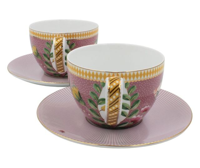 Set 2 cești cu farfurioare, Pip Studio, colecția La Majorelle