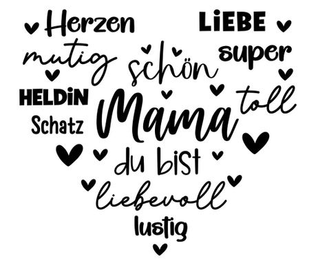 Sticker decorativ, Mama, Negru, 68 cm, 1238STK-1