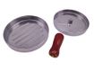 Kézi hamburgerprés IdeallStore®, Exquisite Chef, alumínium, 11.5 cm, ezüst