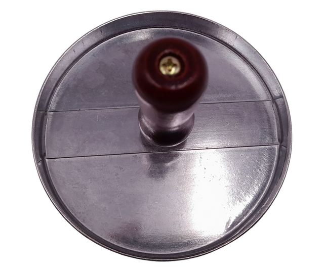 Kézi hamburgerprés IdeallStore®, Exquisite Chef, alumínium, 11.5 cm, ezüst