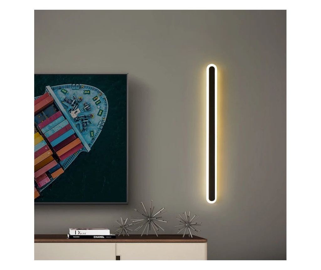 Aplica LED RFAN, Model B108/80, 3 Tipuri De Lumina, 30W, Negru - 2