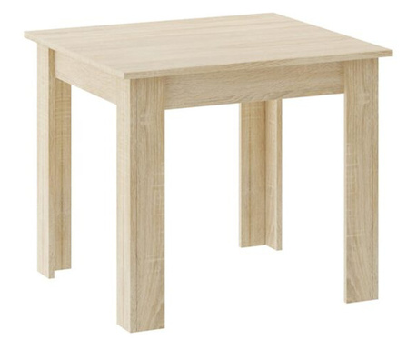 Masa pentru sufragerie/living, Mercaton, lemn, stejar sonoma, 80x80x75 cm