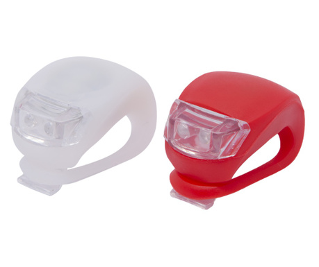 LED комплект светлини за велосипеди със силиконово покритие2 бр./комплект