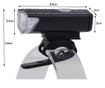 Велосипедно фенерче/лампа, Mercaton, PC, ABS корпус, CREE LED, USB зареждане, 3 режима на светене, IPX4