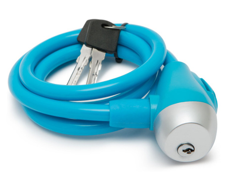 Стоманен кабел за ключалка за велосипед Ø10 мм, син