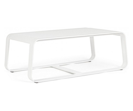 Merrigan fehér alumínium asztal 105x62x38 cm