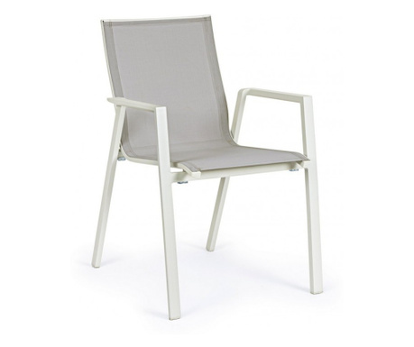 4db kerti szék készlet szürke Krion 56x61,5x88 cm