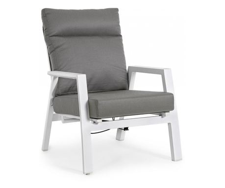 Set od 2 Kledi sklopive fotelje bijele/sive 72x81x98 cm