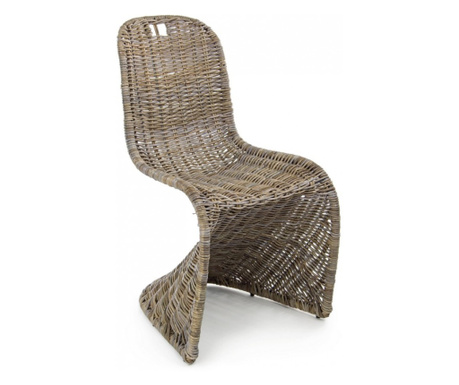 Zacaris smeđa stolica od ratana 50x52x91 cm