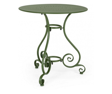 Etienne zöld acél asztal 70x72 cm