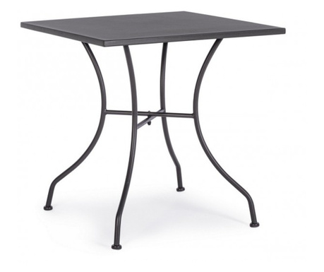 Kelsie antracitszürke acél asztal 70x70x71 cm