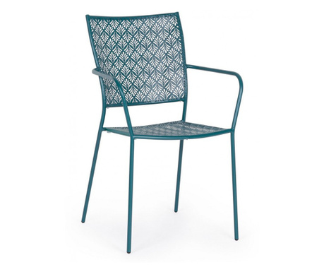 Set od 4 plave željezne stolice Lizette 54x55x89 cm