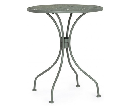 Lizette olívazöld acél asztal 60x71 cm