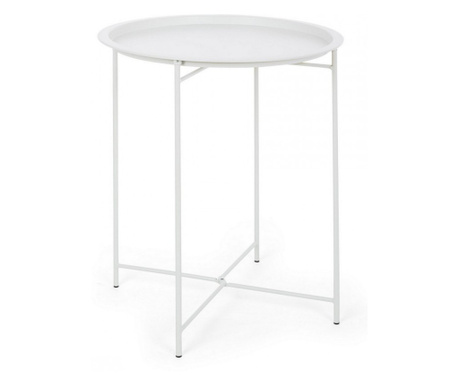 8 db Wissant fehér acél asztal készlet 46x52 cm