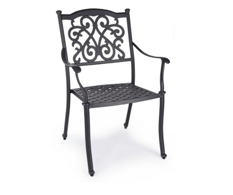 Set od 4 antracit sive aluminijske stolice Ivrea 65x60x92 cm