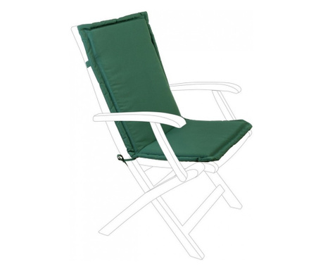 Set od 2 zelena tekstilna jastuka za vrtnu stolicu 45x94x3 cm