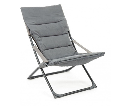 Set od 2 sklopive fotelje Rock grey 60x90x86 cm