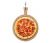 Placa pizza Kinghoff KH 1674, 35 cm, Maner confortabil, Bambus