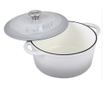 Oală din fontă Kinghoff KH 1521, 4 litri, 24 cm, emailat, inducție, gri