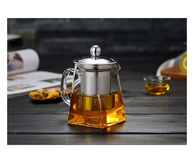 Чайник с цедка Quasar & Co.®, 750 ml, прозрачен