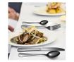 Set 24 tacamuri din inox, Quasar & Co., 6 x cutite, 6 x linguri, 6 x furculite, 6 x lingurite, 40 x 25.5 x 5.5 cm, Negru
