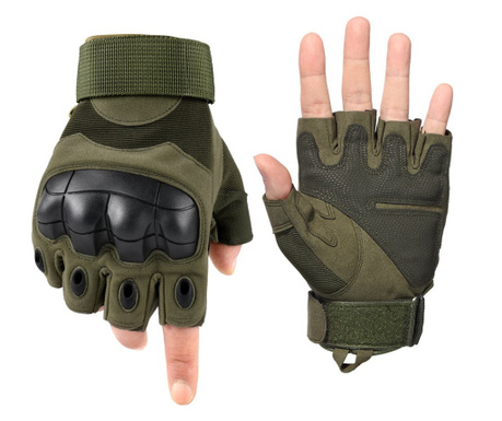 Военно-тактически ръкавици IdeallStore®, Total Survivor, съчленени протектори, найлон, размер XL, каки
