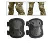 IdeallStore® védőkészlet, Tactical Gear, térdvédők és kartámaszok, nejlon, univerzális méret, fekete