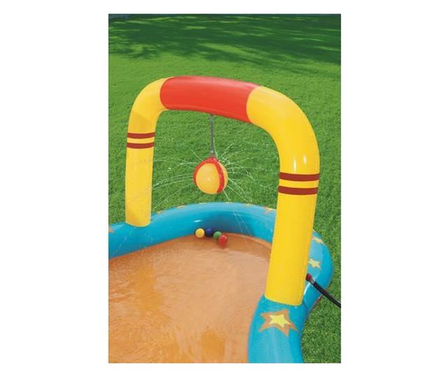Piscina gonflabila pentru copii, de joaca, cu tobogan, 435x213x117 cm, Bestway Lil' Champ