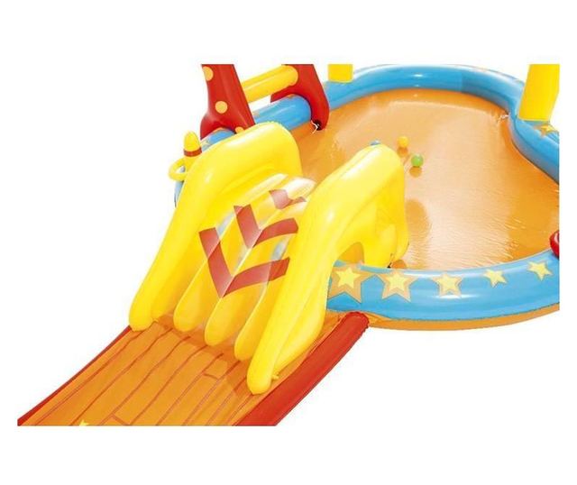 Piscina gonflabila pentru copii, de joaca, cu tobogan, 435x213x117 cm, Bestway Lil' Champ