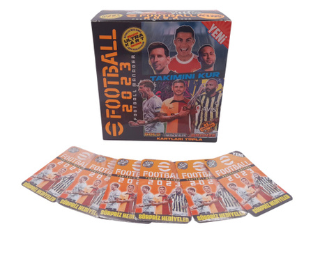 Set 400 de cartonase IdeallStore®, Football Legends, cartonate, multicolor, seria 2023